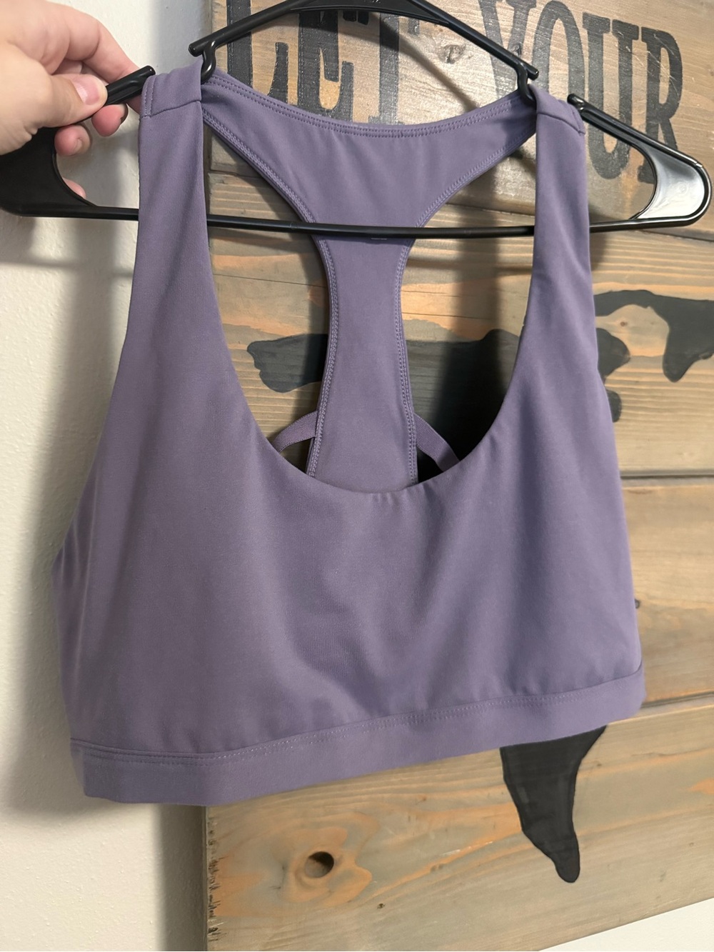 Fabletics Purple Racerback Sports Bra